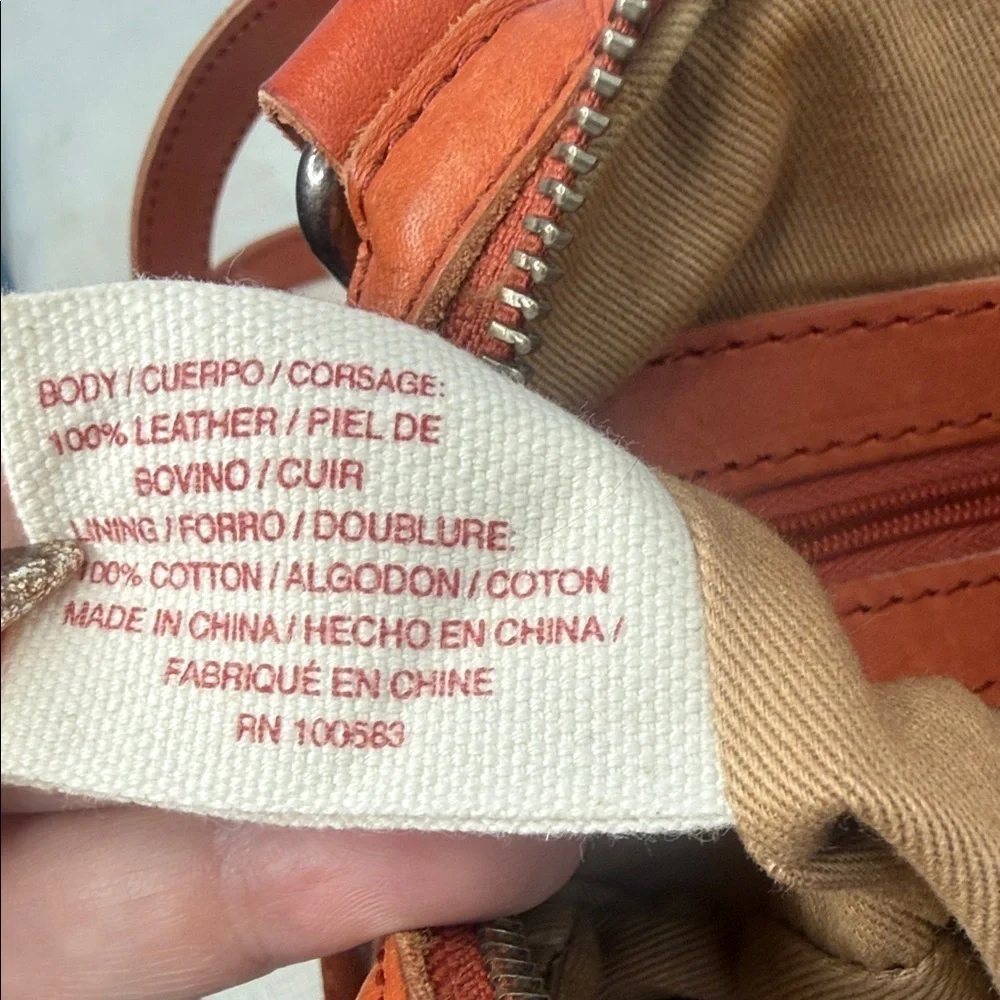 Men's Leather Crossbody Bag - Brown